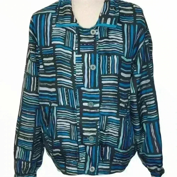 Cervelle Vintage Silk Jacket Size Small - Picture 11 of 11